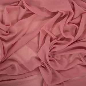 Retalho Tecido Crepe Georgete Rosa Blush 1,20 Metro