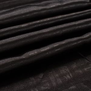 Tecido Cetim Jacquard Span Preto