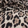 Tecido Crepe Estampa Animal Print Cor Nude - Estampados