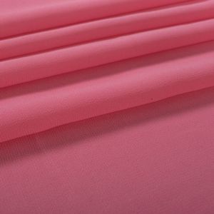 Retalho Tecido Crepe Georgete Rosa Chiclete 1,00 Metro