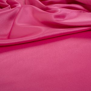 Tecido Crepe Vogue Silk Span Rosa Carmim