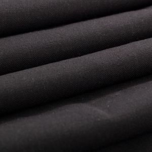 Retalho Tecido Gabardine Paramount Mescla Preto  1,85 Metro