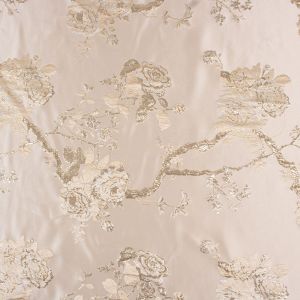 Tecido Jacquard Estampa Floral Creme