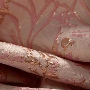 Tecido Jacquard Estampa Rosa 