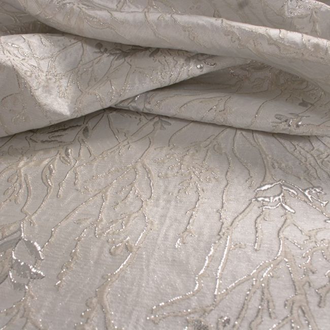 Tecido Jacquard Estampa Branco 