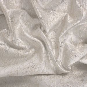 Tecido Jacquard Estampa Branco 