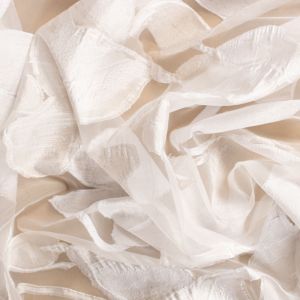 Tecido Jacquard Organza Off White