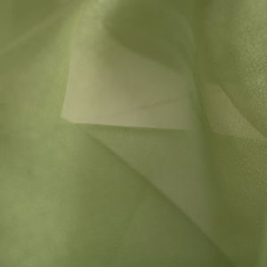 Tecido Organza Cristal Verde Oliva