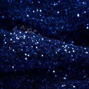 Tecido Tule Glitter Azul Bic