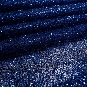 Tecido Tule Glitter Azul Bic