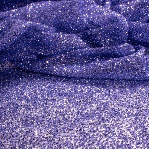 Tecido Tule Glitter Cor Lavanda Azulada