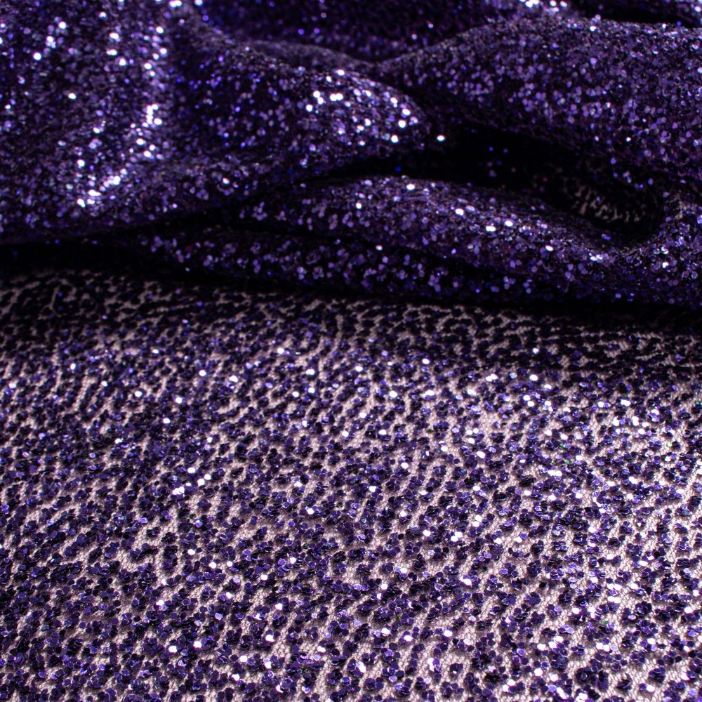 Tecido Tule Glitter Cor Violeta