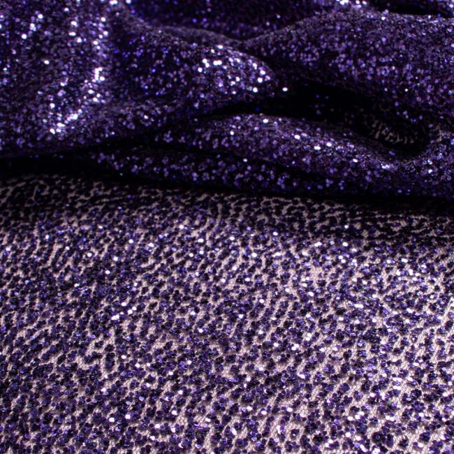 Tecido Tule Glitter Cor Violeta