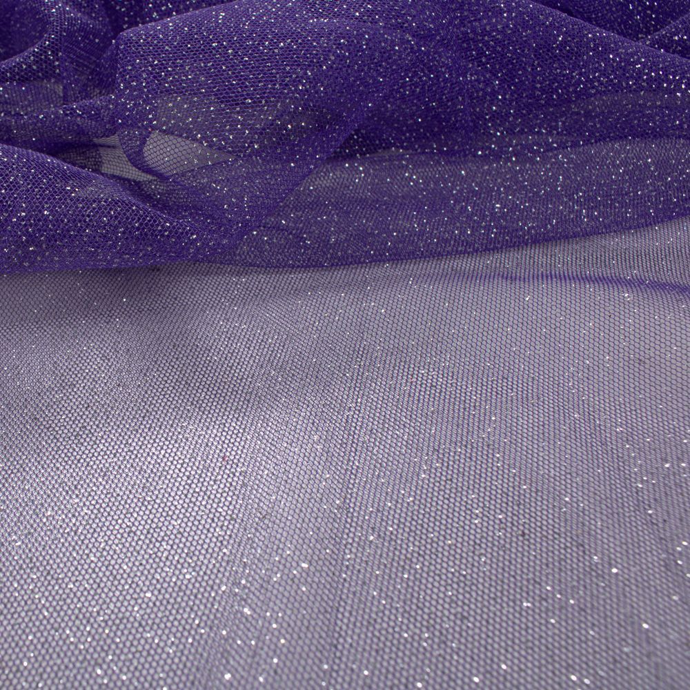 Tecido Tule Glitter Cor Violeta