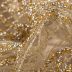 Tecido Tule Glitter Diamante Dourado