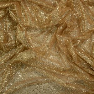 Tecido Tule Glitter Dourado