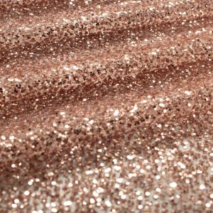 Tecido Tule Glitter Rosé Gold