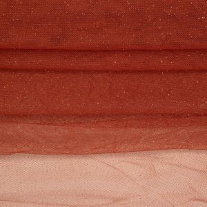 Tecido Tule Glitter Terracota 