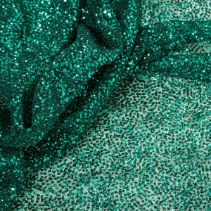 Tecido Tule Glitter Verde Esmeralda 