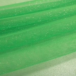 Tecido Tule Glitter Verde Fluorescente