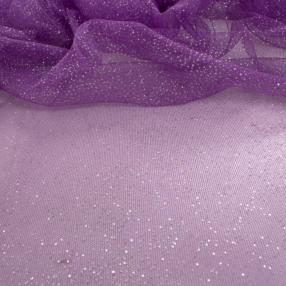 Tecido Tule Glitter Violeta