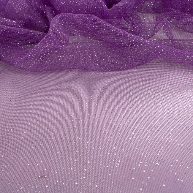 Tecido Tule Glitter Violeta