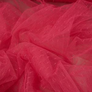 Rtalho Tecido Tule Point Sprit Pink Neon 0,50 Metro