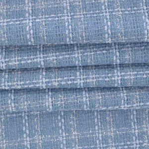 Tecido Tweed Lurex Azul Serenity Intenso