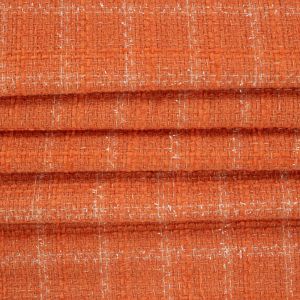 Tecido Tweed Lurex Laranja