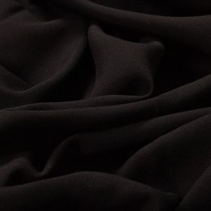 Tecido Viscose com Trama de Linho Preto