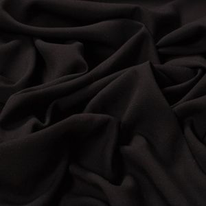 Tecido Viscose com Trama de Linho Preto