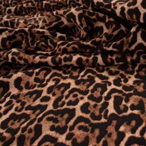 Tecido Viscose Estampa Animal Print Onça 