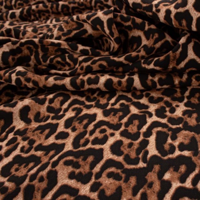 Tecido Viscose Estampa Animal Print Onça 