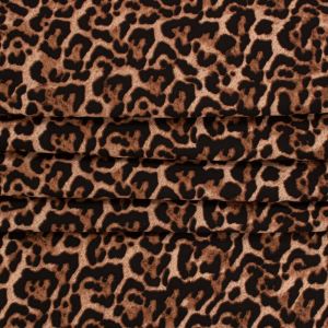 Tecido Viscose Estampa Animal Print Onça 