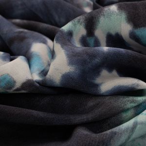 Tecido Viscose Estampa Tie Dye Azul