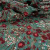 Tecido Viscose Italiana Estampa Liberty Verde Garrafa - Estampados