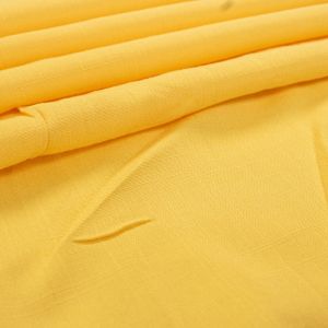 Tecido Viscose Trama de Linho Amarelo 