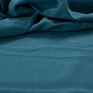 Tecido Viscose Trama de Linho Azul Safira 