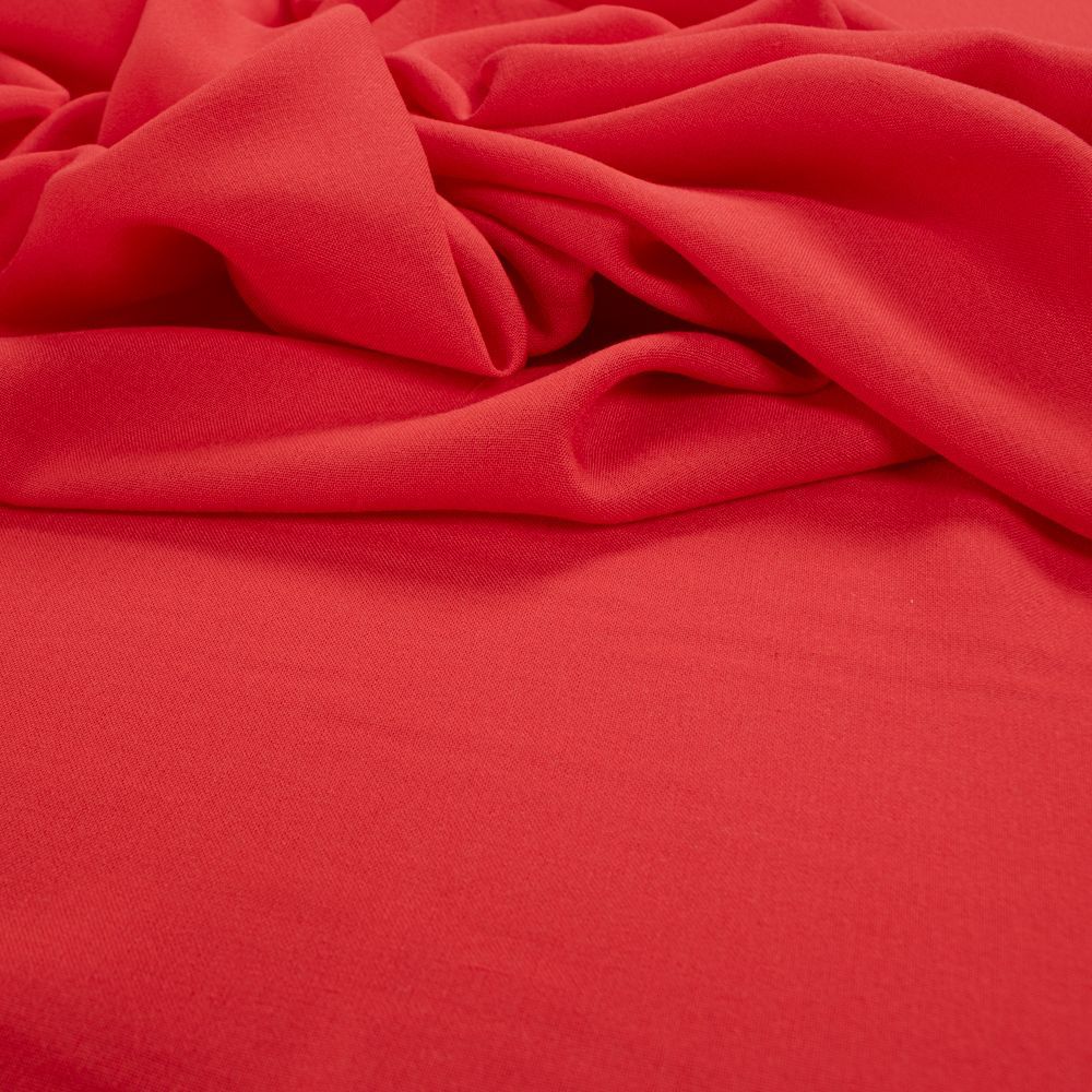 Tecido Viscose Vermelho Vibrante